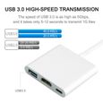 USB 3.0 Type C Adaptateur USB-C vers HDMI pour Apple Nouveau Macbook Compatible avec HDMI-3