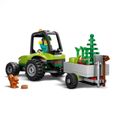 LEGO® City 60390 Le Tracteur Forestier, Jouet Remorque, Véhicule Agricole, Figurines Animaux-3