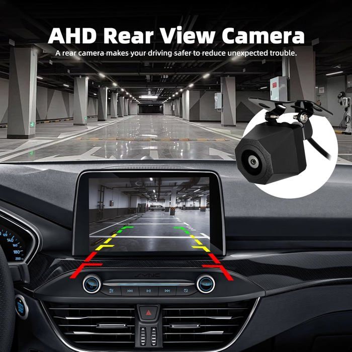 Hodozzy - Kit Caméra De Recul Sans Fil Numérique 1080P Avec écran LCD 5 - Étanche IP69, Vision Nocturne, Lignes De Guidage - 12V/24V Pour Voiture, Camping-car, Utilitaire