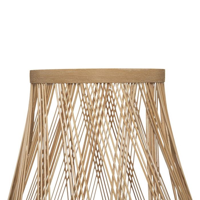 Lampe à poser en bois (H26 cm) Roni Blanche - Luminaire