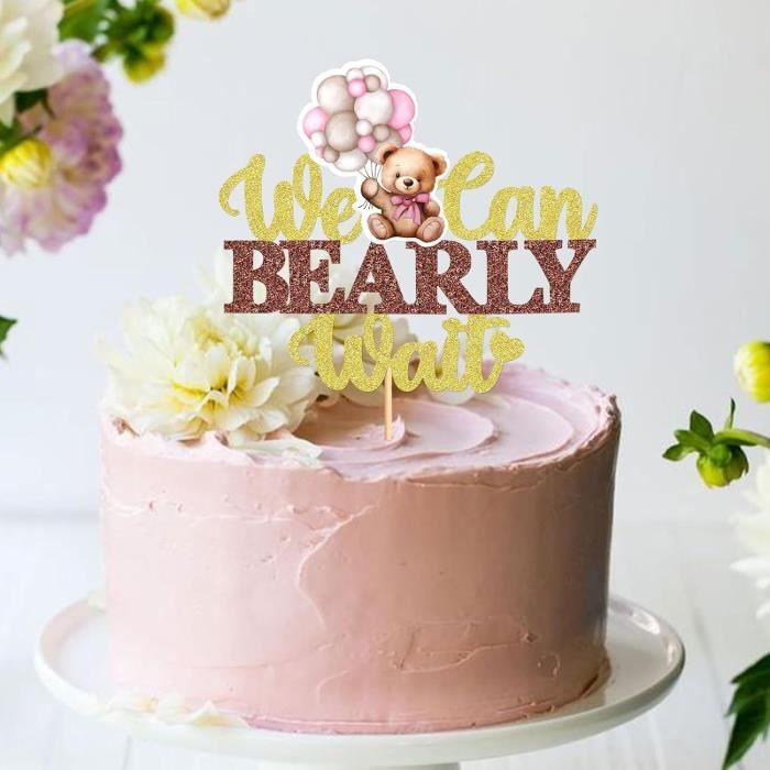 Décoration Gâteau Ours, Cake Topper Bapteme Figurine Ours pour Gâteau Garçon Fille Noel Baby Décoration Gâteau Ours, Cake Topper Bapteme Figurine Ours pour Gâteau Garçon Fille Noel Baby