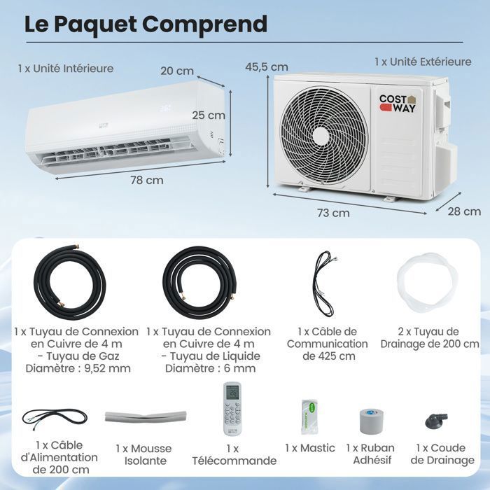 Climatizzatore Gree Cosmo Dual Split da 9+18 BTU A++ R32 GWHD(28)NK6OO