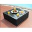 Table Basse En Resine Tressee Grise Varadero Achat Vente Table