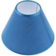 Abat-jour Suspension en Tissu Cage pour Ampoule E27 Base pour Lampadaire Lampe de Chevet de Table - Bleu-0