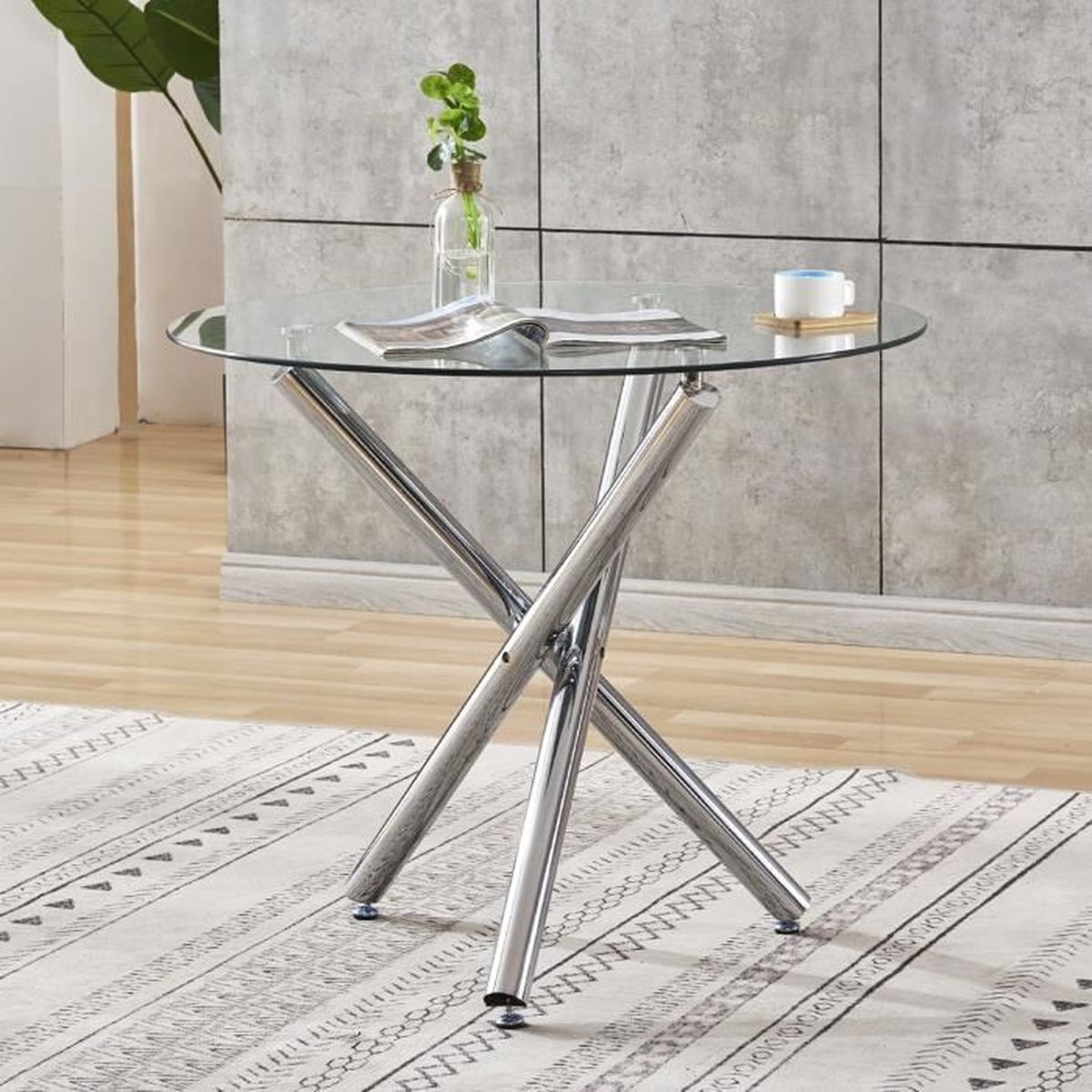 Table A Manger En Verre Design Hcommehome