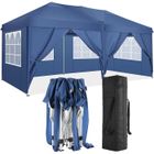 ALIGHTUP Tonnelle Pliante 3x6 m, Tonnelle de Jardin Imperméable avec 6 côtés, Barnum Chapiteau Pliable pour Reception,Bleu