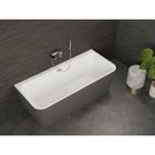 Baignoire semi-îlot murale MINT Grise Mate 170, 170x81cm, by SPALINA