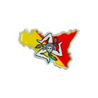 Carte Et Drapeau De La Sicile Italie Vecteurs Libres De Droits Et Plus