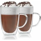 Tasse en verre à double paroi - Tasse à thé et à café Dimono Thermo 300ml - Ensemble de 2