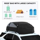 Sac De Toit Voiture - TOOLUCK - 425L - Coffre Toit Pliable - 900D Tissu d'Oxford et PVC - Convient avec/sans Galerie de Toit