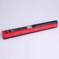 SCANNER-Rouge Scanner portable, scanner photo portable pour documents A4 et photos en 900 ppp, numérisation à plat, scanner de