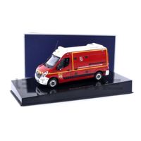 Voiture Miniature de Collection - NOREV 1/43 - RENAULT Master Pompers VSAV - 2014 - Red / White - 518787