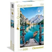 Puzzle paysage et nature - Clementoni - Le lac de Braies - 500 pièces - Intérieur