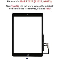 JPUNG Digitizer Écran Tactile de Rechange pour iPad 5 5e génération numérisateur 2017 9.7