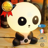 I® Veilleuse Bébé Lampe de chevet Lampe d’ambiance Lampe de réveil Lumière douce pour enfant  Veilleuse Panda