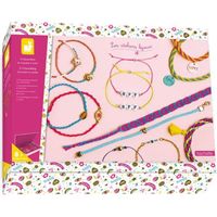 Kit Créatif - JANOD - 13 Bracelets de l'Amitié à Créer - Les Ateliers Bijoux - Roue à Tisser - Dès 8 ans