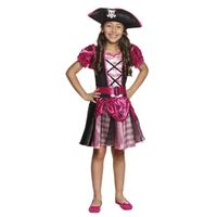 Déguisement pirate fille - BOLAND - Nina - Polyester satin et voile noir - 3 ans et plus