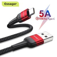 Câble USB Type C vers USB 3.0, Câble USB C Charge Rapide 5A, Chargeur USB C Nylon Tressé avec Connecteur Résistant- 2m