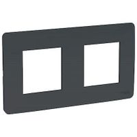 Plaque de finition - Schneider Electric - Unica Studio - Anthracite - 1 à 5 postes - Plastique