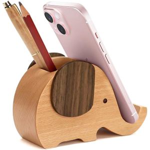 Gisela Lot De 2 Supports De Téléphone Portable En Bois Avec