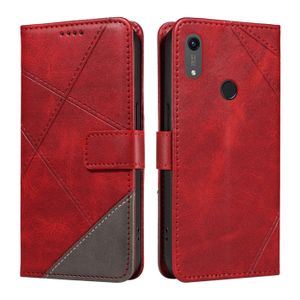 Housse Portefeuille Flip Cover Pour Huawei Y6 (2019) - Motif Fleurs, Noir Et Blanc