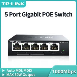 SWITCH - HUB ETHERNET  Adaptateur UE - TP-Link 5 Port Gigabit POE Switch 1000GBASE-T Commutateur réseau RJ45 Plug and Play airies ré