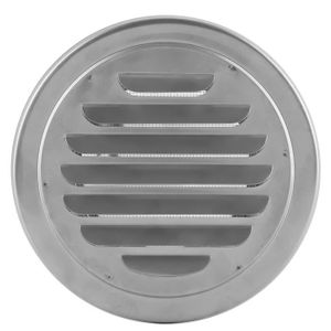 parfait pour lévent/lextracteur de salle de bain couvercle de ventilation de conduit à grille plate ronde Évents dair en acier inoxydable 
