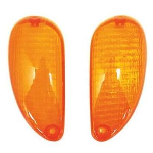 PHARES - OPTIQUES PAIRE DE CABOCHONS CLIGNOTANTS ARRIERE ORANGE PIAG