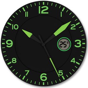Horloge Murale Silencieuse Non-Ticking Motif Arbre Analogique pour Cuisine
