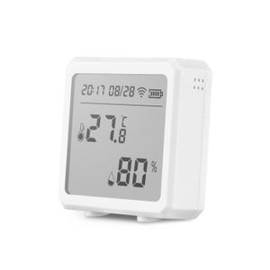 Capteur de température sans fil tuya wifi, thermomètre hygromètre  intelligente pour maison, capteur d'humidité de la températ[A225] -  Cdiscount Bricolage
