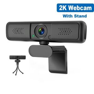 WEBCAM 2K Webcam Full HD caméra pour ordinateur PC, avec 