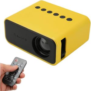 Vidéoprojecteur Mini Projecteur, 1080P Hd Jaune 100-240V Projecteu
