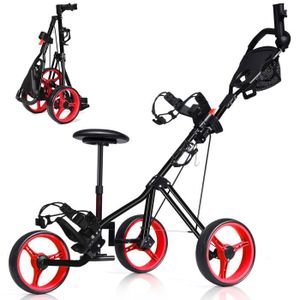 Chariot de golf EZ-Fold de CaddyTek - 3 roues - Golf Marketplace