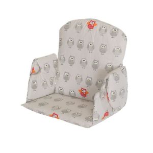 Geuther Coussin dassise pour chaise haute SWING,Tissu motif hibou coloré 