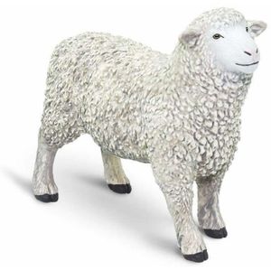 FIGURINE - PERSONNAGE Safari ferme Mouton junior 8 cm blanc