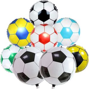 BALLON DÉCORATIF  Lot De 8 Ballons De Football 4D De 22 Pouces Et Ba