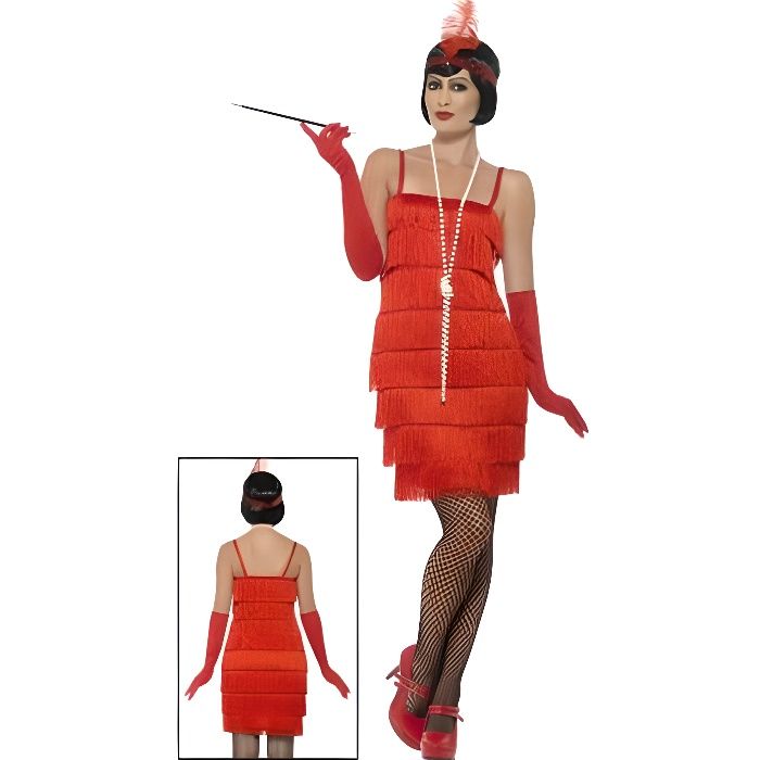 Robe Charleston femme a franges Cdiscount