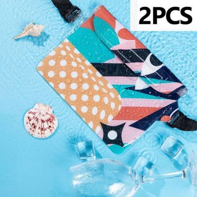 Lot De 2 Sacs étanches Téléphone - Protection Eau Pour Natation, Kayak, Plage, Randonnée - Avec Sangle Ajustable Et Fonction Tactile