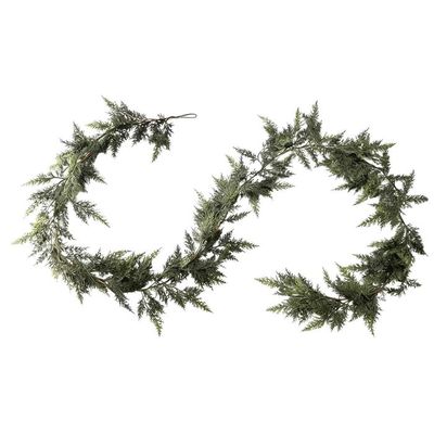 180 CM Guirlande Sapin Artificiel, 100% PE Guirlande Noel Sapin D