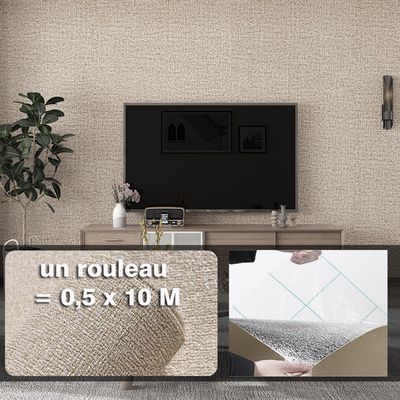 Papier Peint Intissé Baroque Tadessi Raffaele - Or Rose Et Fleurs - 53cm
