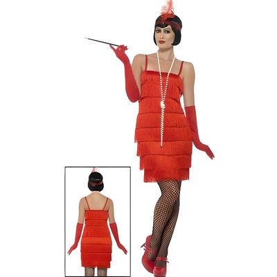 Glamour Vivez les annees 20 avec ce deguisement de Charleston Flapper Rouge pour femme. Bougez les franges de votre robe au Cdiscount Jeux Jouets
