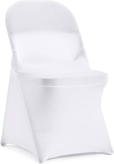 Housses De Chaise Pliante VEVOR - Lot De 12, Élasthanne Blanc, Mariage/Réception, Neuf