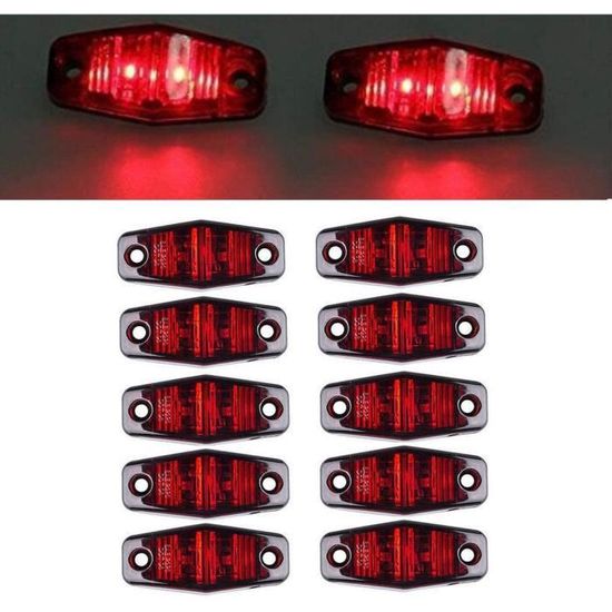 VIGORFLYRUN PARTS LTD 2 PCS/Paire 8 LED Voiture Camion Feu Arrière Feux De