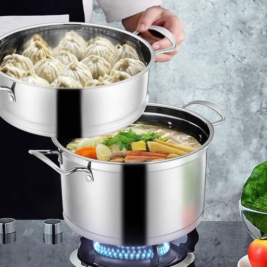 Couscoussier Pot de Soupe à Vapeur à 3 Couches  HB010