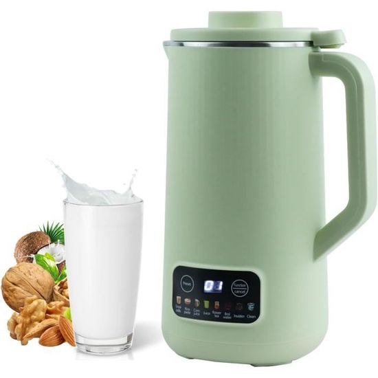 Machine à lait végétal Mila 1 L, presse électrique à boissons végétales à  base d'amandes, de soja, d'avoine, de noix - Cdiscount Electroménager