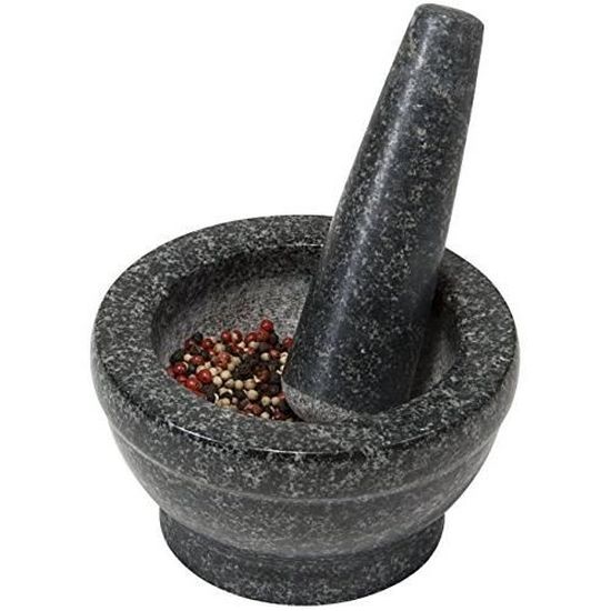 Mortier Et Pilon En Granite 16x8cm - Kesper - Pour Herbes Et épices