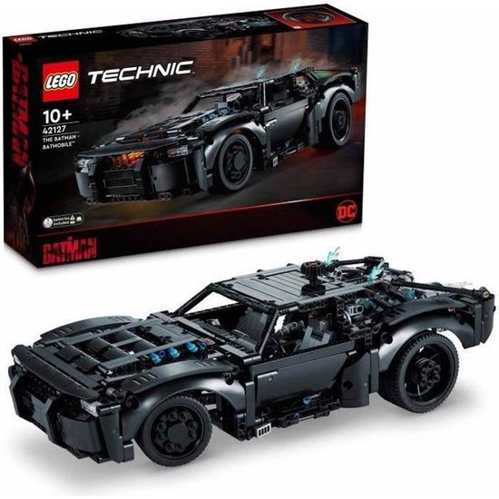 SHOT CASE - LEGO 42127 Technic La Batmobile de Batman Maquette de Voiture, Jouet de Construction pour Enfants avec Briques
