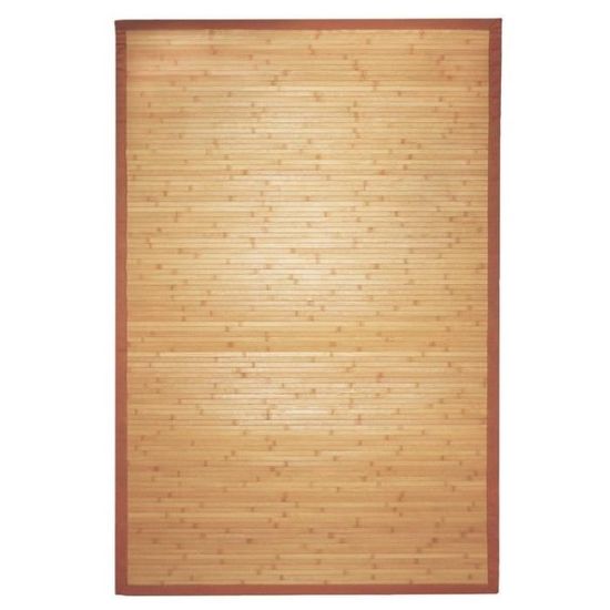Tapis En Bambou Antidérapant 80x300 Cm - Moderne, Couleur Marron Naturel - Marque Homestyle4u
