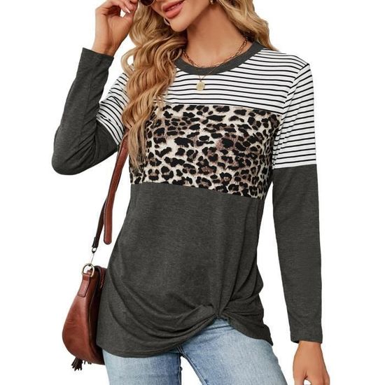 Pull Femme Manches Longues Col Rond - Acrylique Chic Et Chaud Pour Automne Et Hiver