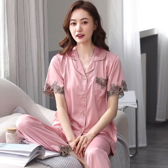 Pyjama femme soie grande taille store